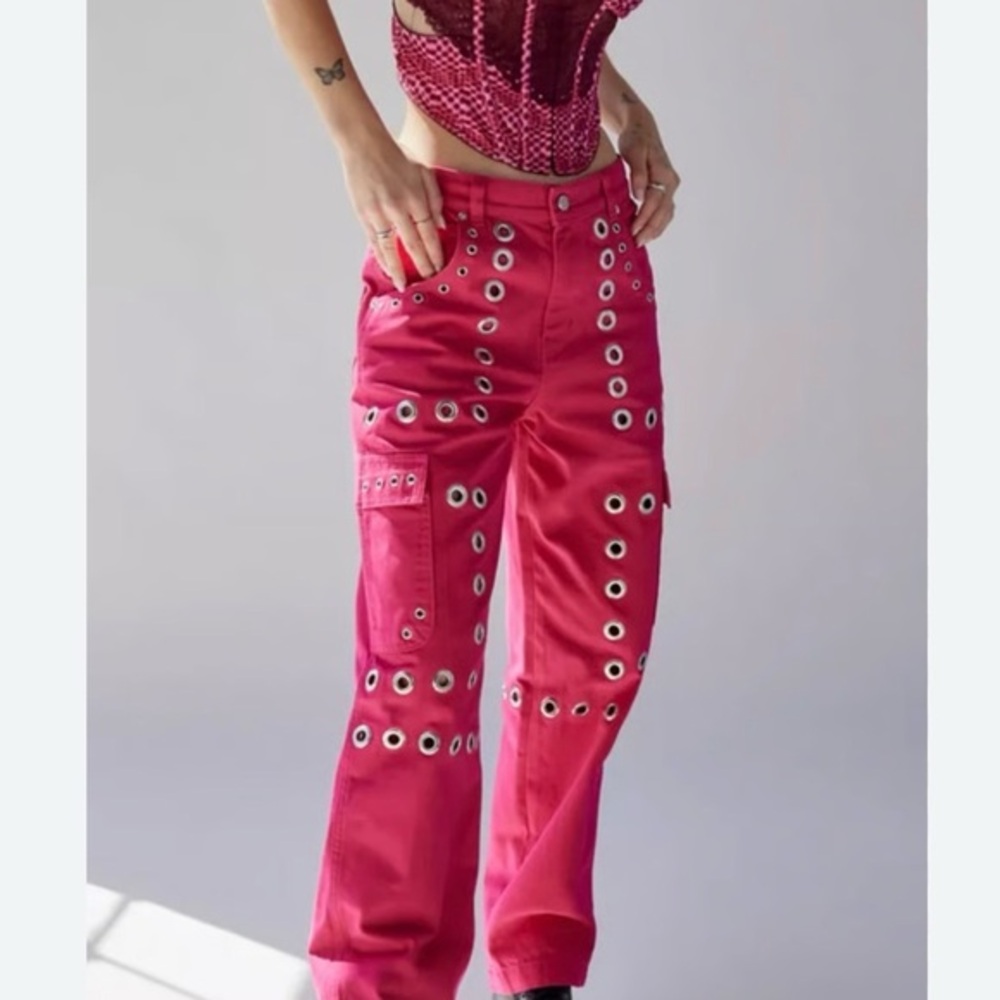 Urban outfitters BDG Stylish Pink Eyelet Women's Pants SIZE 27